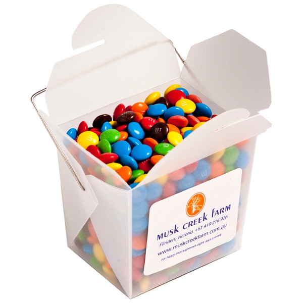 Frosted Noodle Box Filled with M&Ms 100G