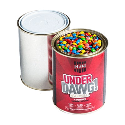 Paint Tin Filled with Mini M&Ms 1KG