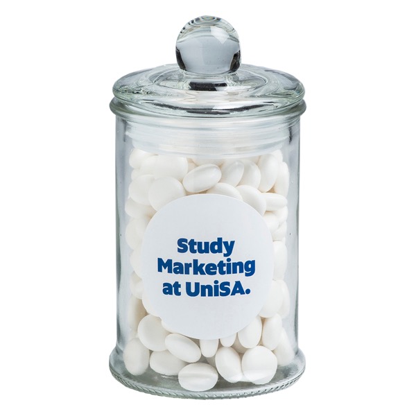 Small Apothecary Jar Filled with Mints 115g