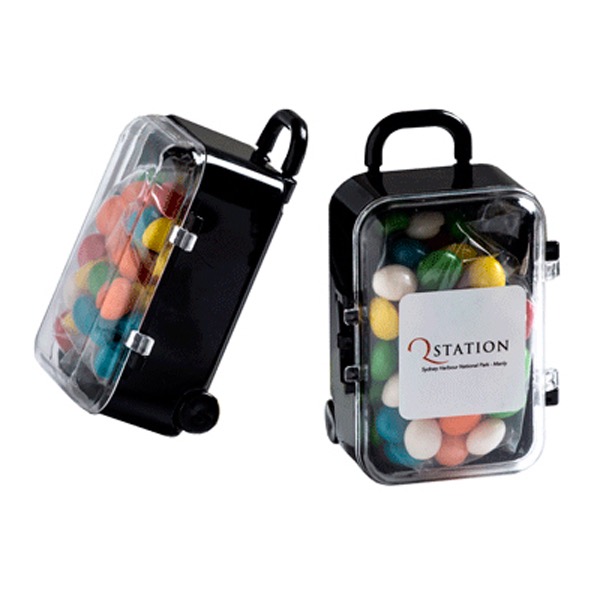 Acrylic Carry-on Case with Chewy Fruits 50g