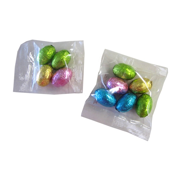 Mini Solid Easter Eggs In Bag X4 Eggs, 30G