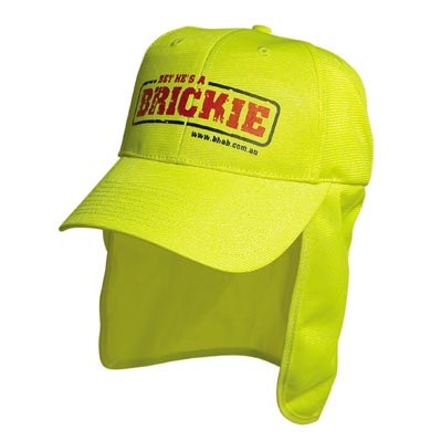 Luminescent Safety Cap With Flap - Legionnaire