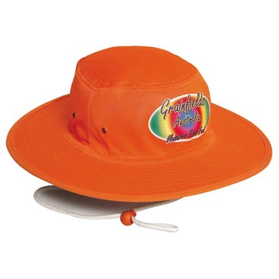 Luminescent  Safety Hat  With Chin Strap & Toggle