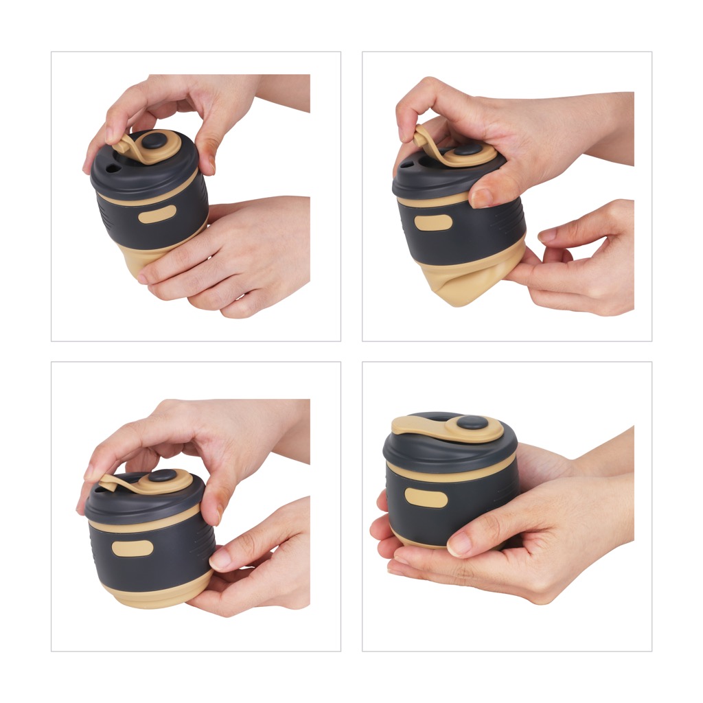 350Ml Collapsible Silicone Coffee Cup
