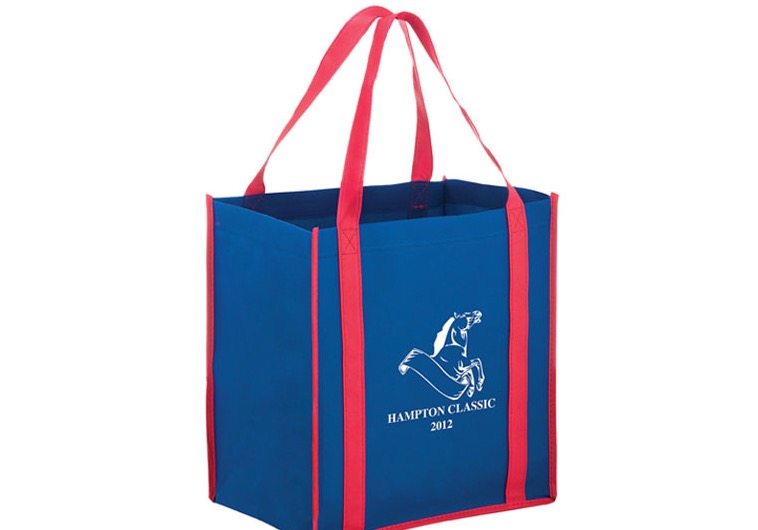Two-Tone Non-Woven Tote Bag With Poly Board Insert