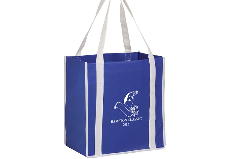 Two-Tone Non-Woven Tote Bag With Poly Board Insert