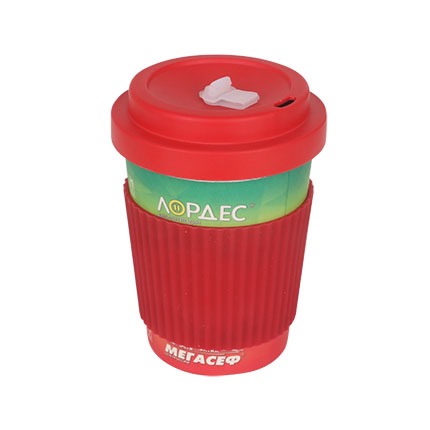 Reusable Bamboo Coffee Cup With Screw Lid