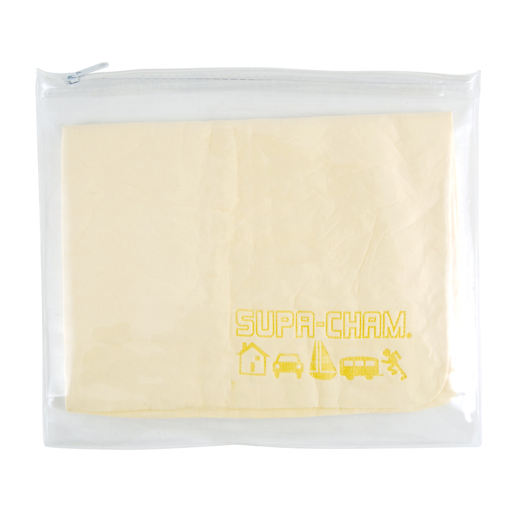 Supa Cham Chamois/body Towel In Pvc Zipper Pouch