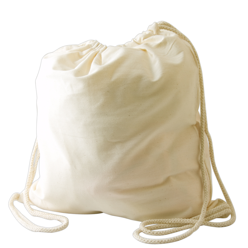 Calico Library Back Pack With Drawstring - 200 Gsm