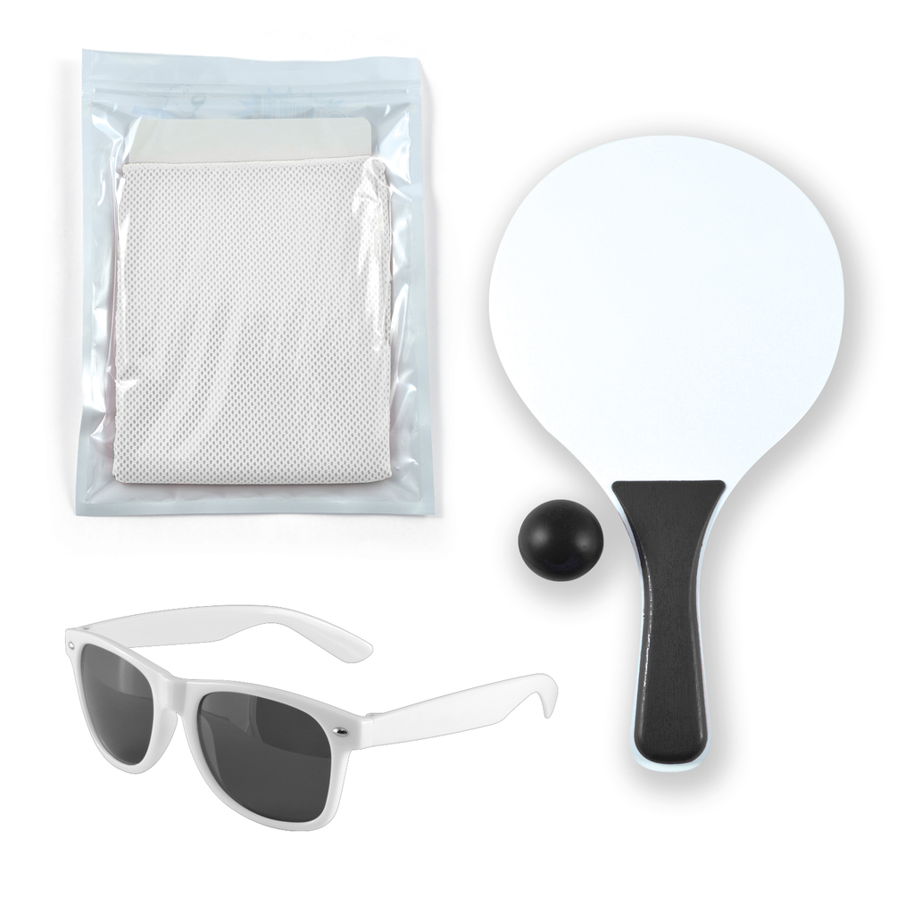 Summer Beach Kit 1 - Bat & Ball Set, Chill Cooling Towel, Horizon Sunglasses