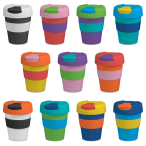Coffee Cup / Mug 11oz/320ml Plastic Karma Kup Plastic Flip Lid Reusable  Eco Friendly