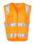 Hi-Vis Safety Vest With Id Pocket & R/F Tapes