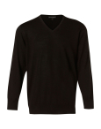 Men's 100% Merino Wool V Neck L/S Sweater