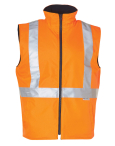 Hi-Vis Reversible Safety Vest With Hoop Pattern 3m Tapes