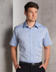 Men's Fine Chambray Short Sleeve Shirt