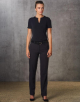 Women's Flexi Waist Utility Pants In Poly/Viscose Stretch