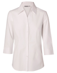 Women's Fine Twill 3/4 Sleeve Shirt
