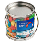 Small PVC Bucket Filled with Chewy Fruits (Skittle Look Alike)
