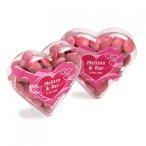 Acrylic Heart Filled with Choc Beans 50G
