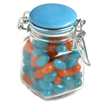 Jelly Beans in Clip Lock Jar 80G (Mixed Colours or Corporate Colours)