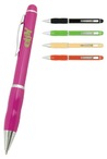Plastic Pen With Coloured Barrel , Twist Action Apple Fashion