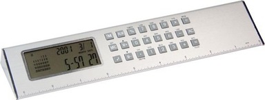 Ruler Desk With Digital Clock