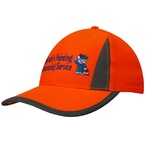 Luminescent Safety Cap With Reflective Trim & Inserts