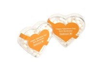 Acrylic Heart Filled with Mints 50G