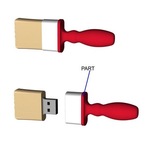 Paint Brush USB Flash Drive