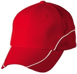 Nylon ripstop structured cap with polyester mesh lining and contrast trim 