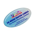 Resin Coated Labels 74 x 43mm Oval