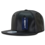 Faux Leather Snapback