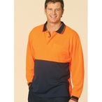 CoolDry Micro-mesh Safety Long Sleeve Polo 