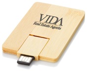 Usb Credit Card Made From Bamboo  (Factory Direct)