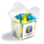 Frosted PP Noodle Box Filled with Jelly Beans 100G (Mixed Colours or Corporate Colours)