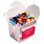 Frosted Noodle Box Filled with Choc Beans (Smartie Look Alike) 100G