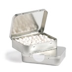 Rectangle Hinge Tin Filled with Mints or Musks 65G