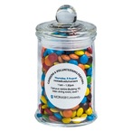 Small Apothecary jar filled with Mini M&Ms 115g
