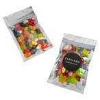 Silver Zip Lock Bag WITH JELLY BELLY Jelly Beans 50G