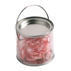 Medium PVC Bucket Filled with Candy Canes X20