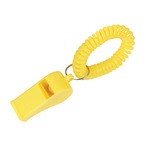 Whistle With Coiled Wrist Band