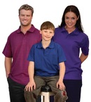 Kids Pique Knit Short Sleeve Polo 