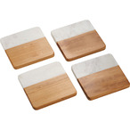 Marble and Bamboo Coaster